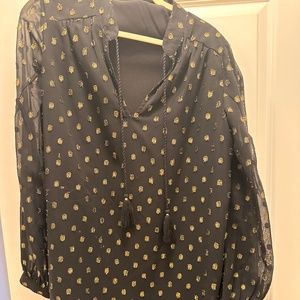 Black and fmgold foil holiday dress